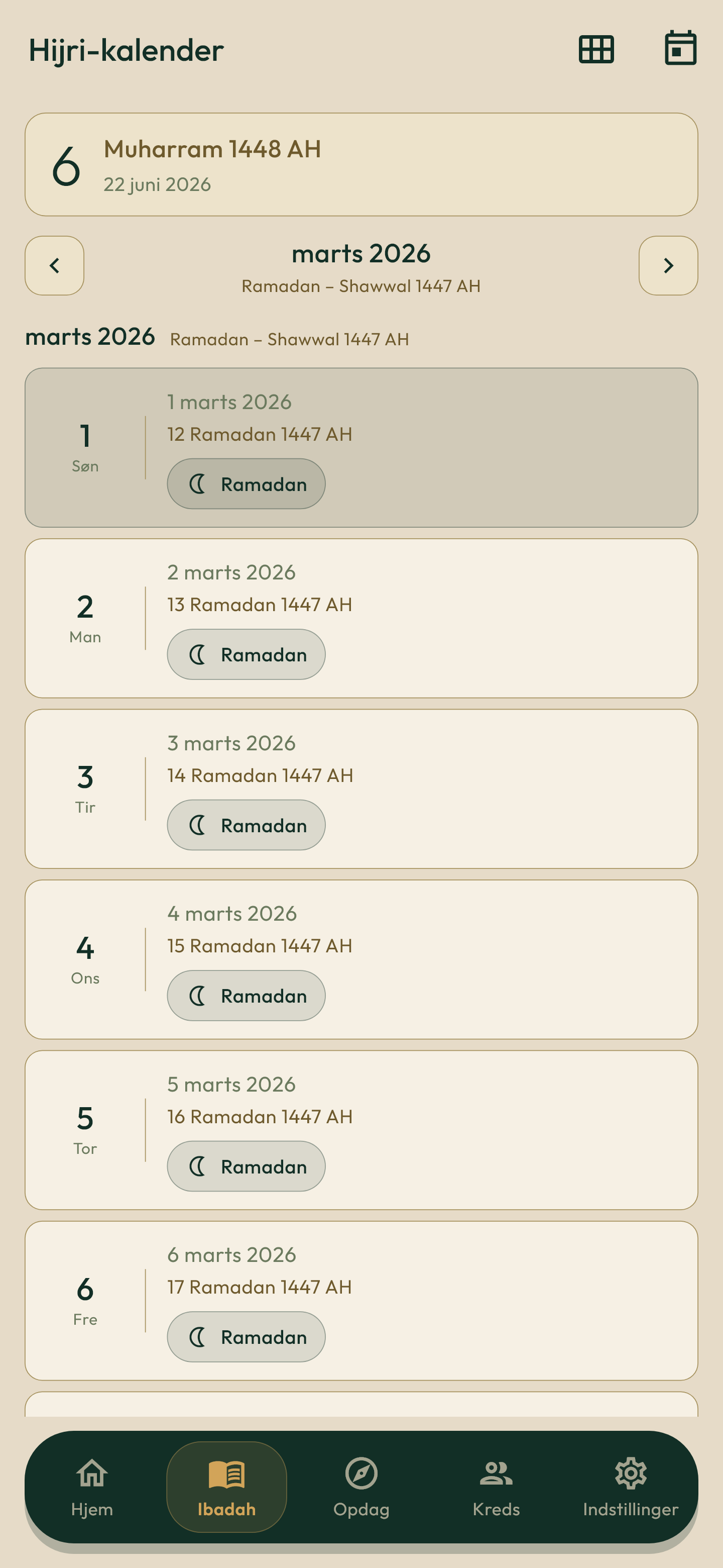 Calendar