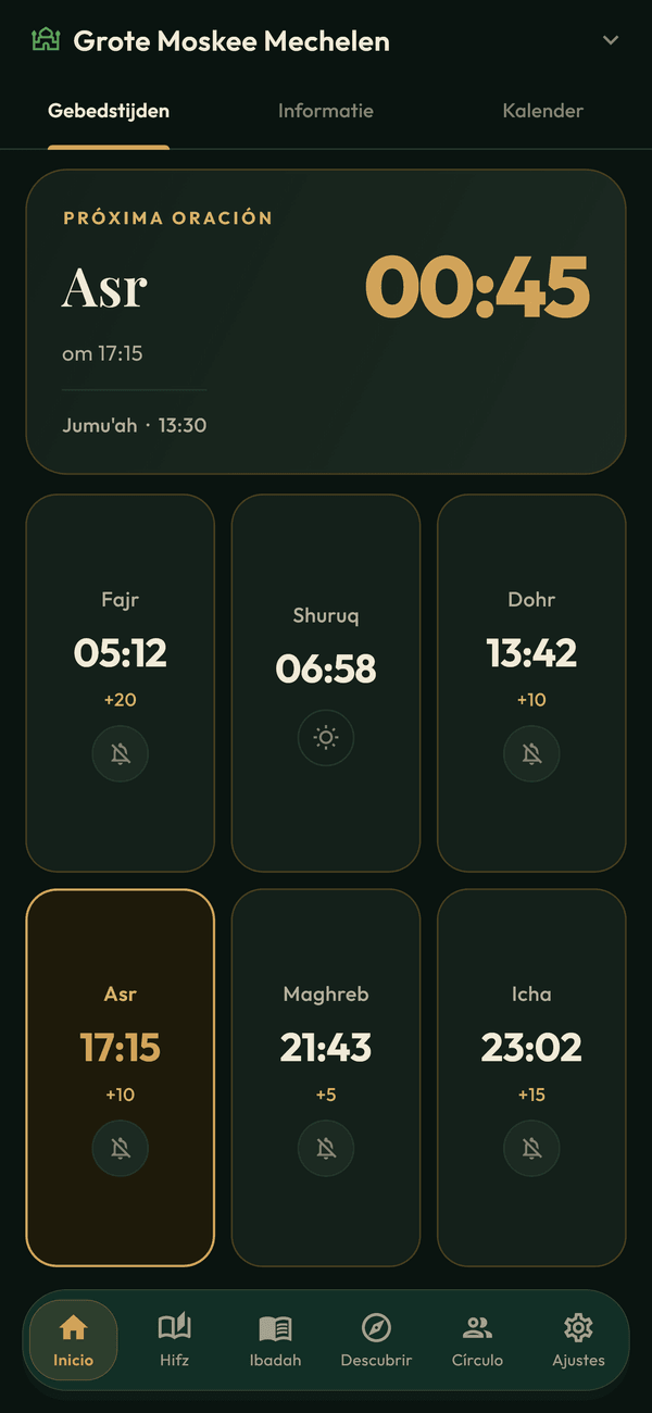Prayer times & adhan