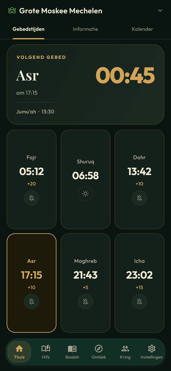 Gebedstijden & adhan
