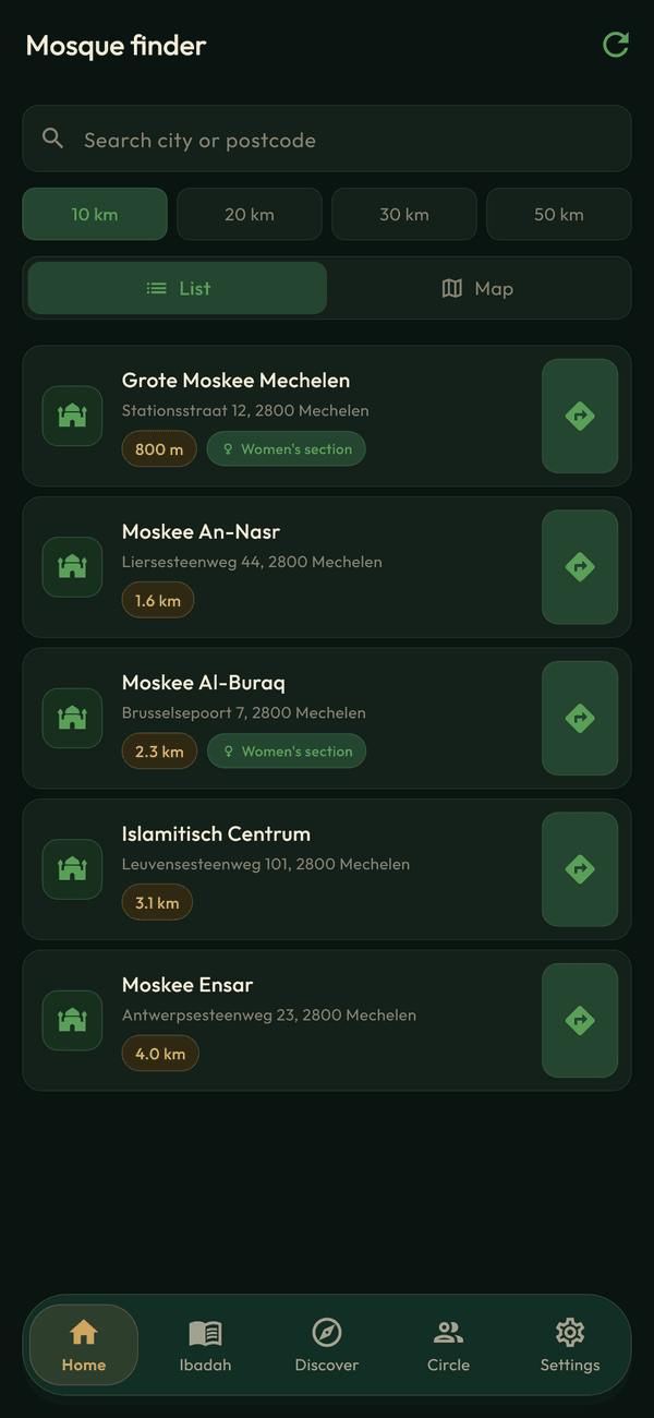 Mosque finder